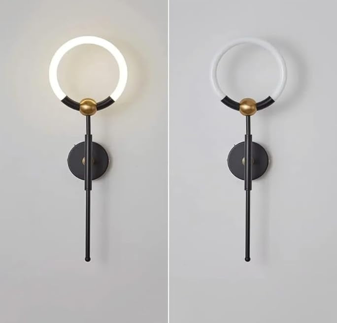 Modern Metal Acrylic Round LED Wall Lamp